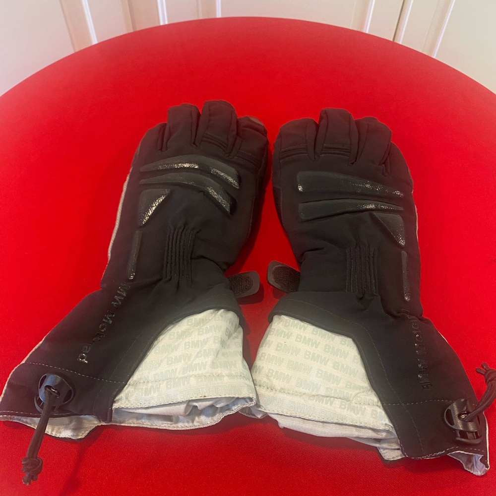 BMW Black and Gray Men's Gloves